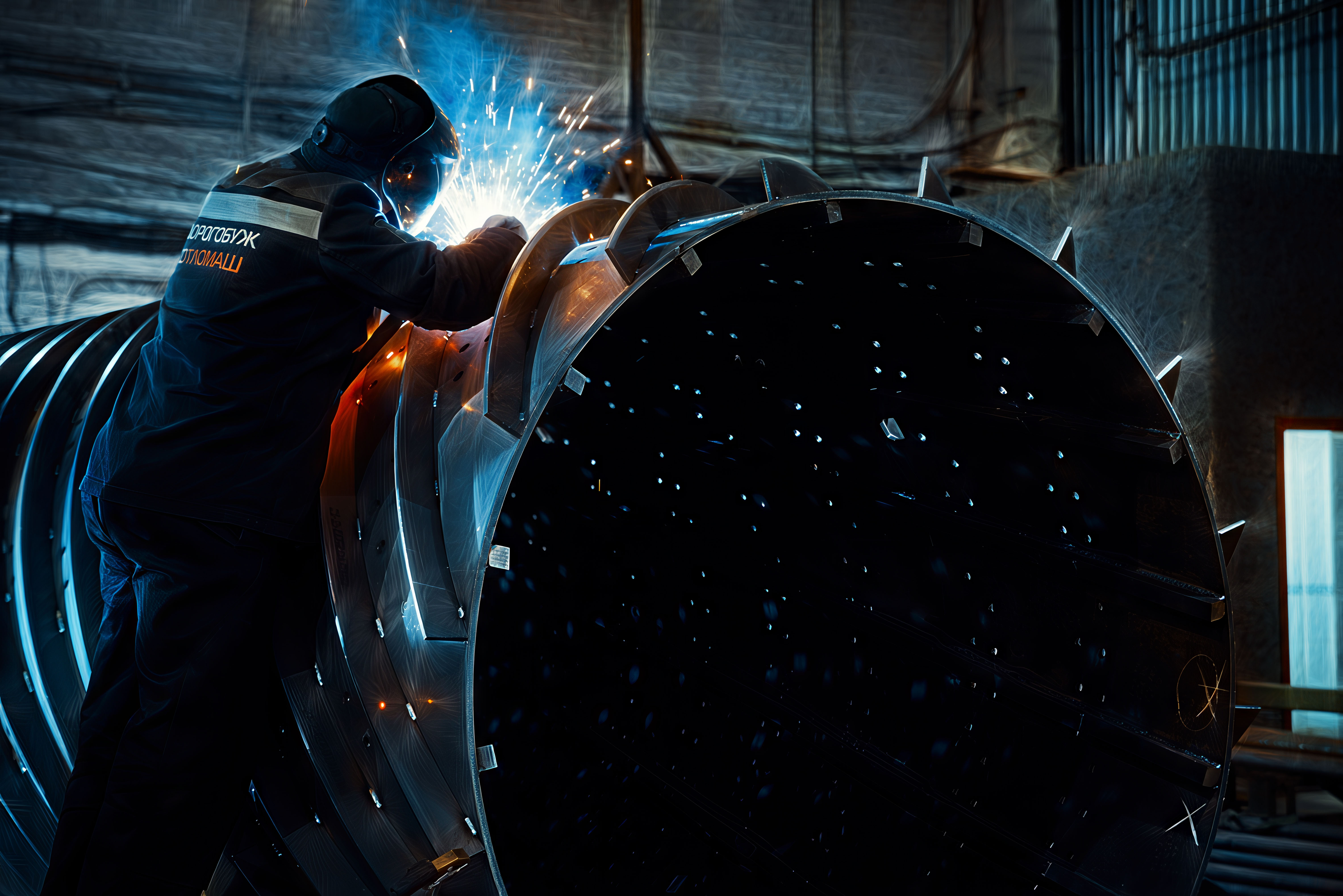 ДКМ изготовил для заказчика шнековый барабан