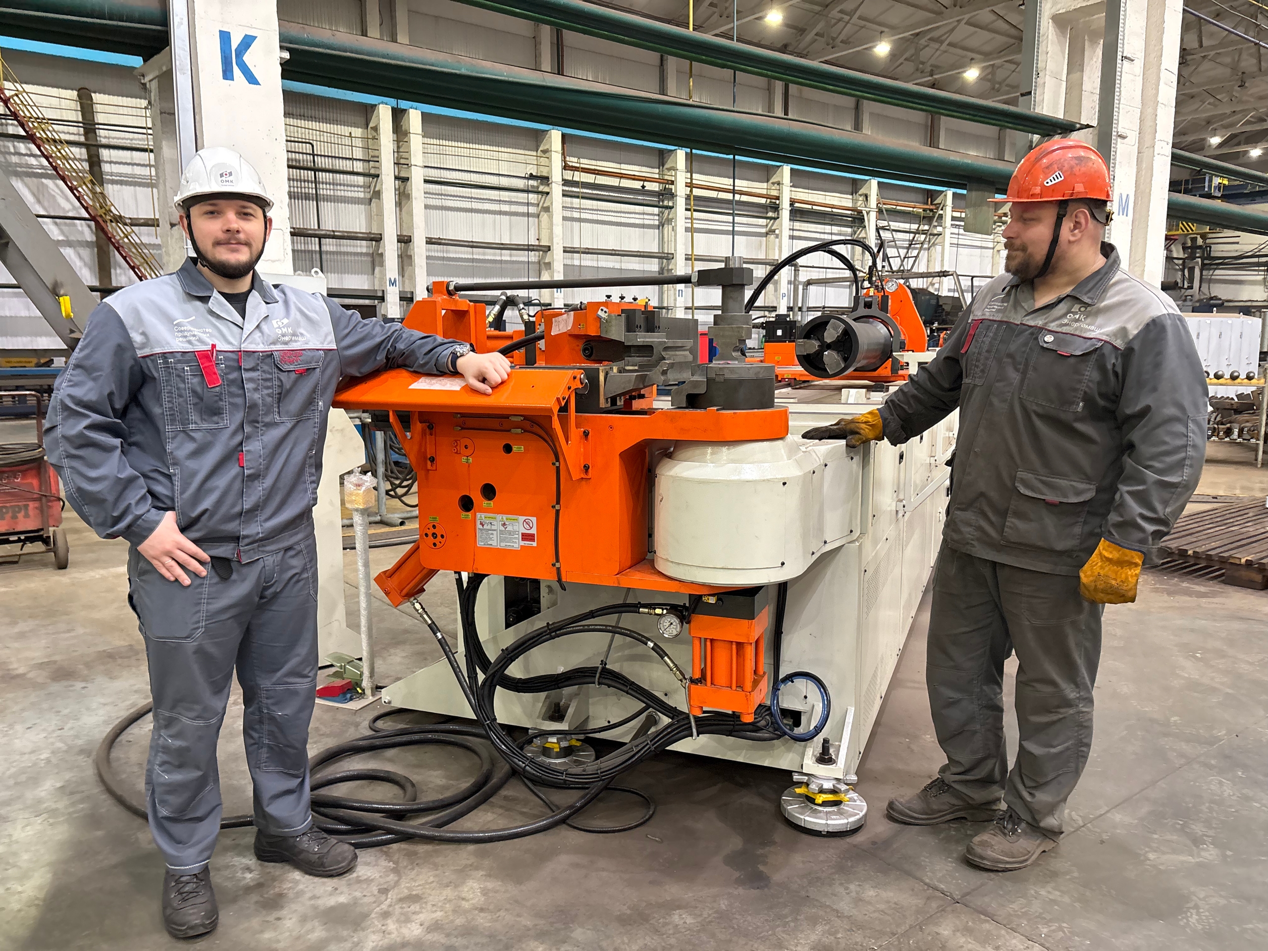 Новый станок для гибки труб повысил качество продукции котельного производства «ОМК Энергомаш»